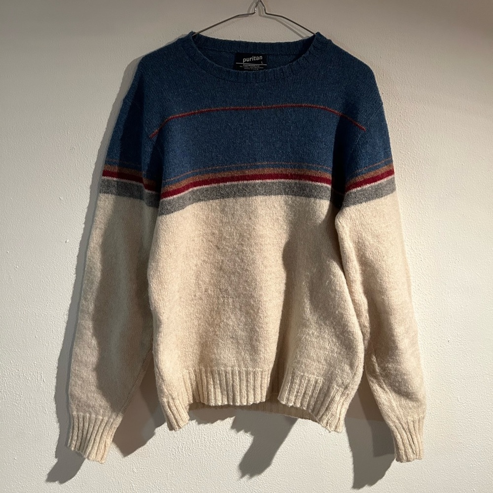 Vintage Puritan Wool Blend Granny Sweater